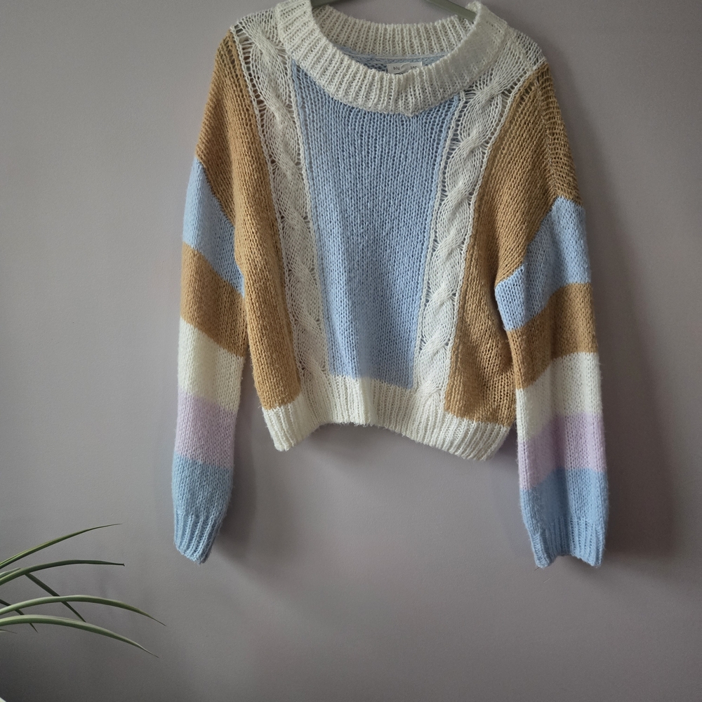 Blu Pepper Multicolor Striped Sweater